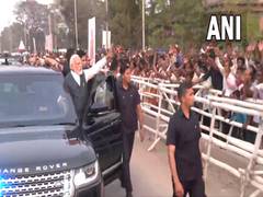 
      
      PM Modi holds mega roadshow in Guwahati
      
      