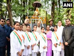 
      
      CM Dhami garlands statue of BR Ambedkar on his birth anniversary
      
      