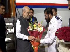 
      
      Shah reaches Mumbai, to hold key meet with senior BJP leaders
      
      