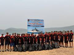 
      
      Indian Navy conducts beach clean-up drive in Visakhapatnam 
      
      