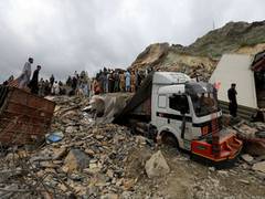 
      
      Landslide near Torkham border kills two, buries vehicles
      
      