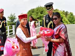 
      
      President Droupadi Murmu arrives in Shimla on four-day visit 
      
      