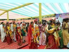 
      
      Jijau Sanstha organized collective wedding ceremony
      
      