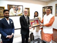 
      
      Swiss education delegation calls on Uttarakhand CM
      
      