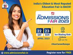 
      
      Admissions Fair 2023 in Kolkata: Your gateway to brighter future
      
      