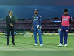 
      
      IPL 2023: RR win toss, opt to field first against LSR
      
      