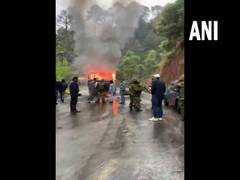 
      
      5 soldiers die as Indian Army's vehicle catches fire in Poonch
      
      
