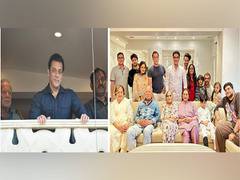 
      
      Salman Khan greets fans on Eid, poses with family for grand frame
      
      