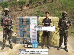 
      
      Assam Rifles seizes foreign liquor worth Rs 5 lakh in Mizoram
      
      