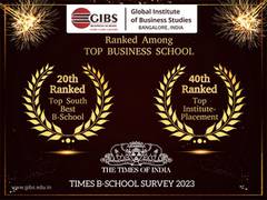 
      
      GIBS ranks among Top 20 in South India and Top 40 for Placements
      
      