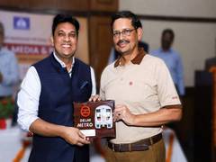 
      
      Anuj Dayal felicitates Sarvesh Tiwari on National PR Day
      
      