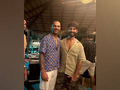 
      
      Shahid Kapoor meets cricketer Shikhar Dhawan
      
      