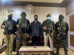 
      
      J&K: JeM terrorist nabbed from Sopore
      
      