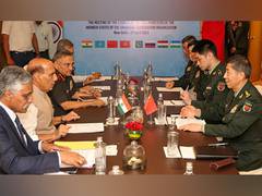 
      
      Rajnath Singh holds bilateral with Chinese, Iran counterparts
      
      