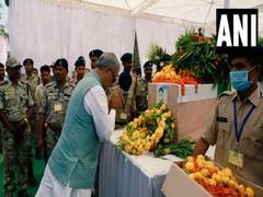
      
      Dantewada attack: BJP leader Om Prakash Mathur pays homage
      
      