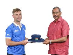 
      
      Newly-appointed Indian Men's Hockey Coach Fulton arrive in India
      
      
