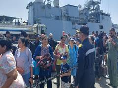 
      
      Operation Kaveri: INS Teg evacuates 14th batch of 288 Indians
      
      