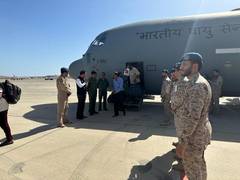 
      
      Operation Kaveri: IAF C-130 J flight evacuates of 122 Indians 
      
      