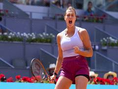 
      
      Aryna Sabalenka survives Mayar Sherif scare to advance into SFs
      
      