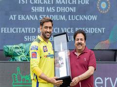 
      
      IPL 2023: MS Dhoni felicitated in Lucknow ahead of LSG-CSK clash
      
      