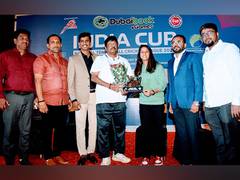 
      
      India Cup National Tennis Ball Cricket League trophy unveiled
      
      