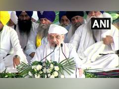 
      
      Amit Shah attends 'Antim Ardas' of former Punjab CM Parkash Badal
      
      