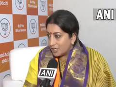 
      
      Saw Mrs Vadra offering Namaz: Smriti Irani calls out Shivakumar
      
      
