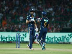 
      
      GT moves to top spot with dominant 9 wicket victory over RR
      
      