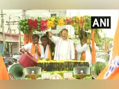 
      
      BJP chief Nadda holds roadshow in Karnataka's Chikkaballapur
      
      