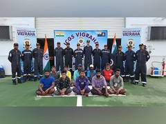 
      
      Rescued from Maldivian waters, Indian fishermen reach Vizag
      
      