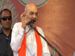 
      
      Amit Shah takes jibe at 'guarantees' offered by Congress
      
      