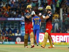 
      
      du Plessis, Maxwell crucial knocks take RCB score to 199/6 vs MI
      
      