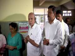 
      
      Karnataka Assembly Polls: Ex CM Yediyurappa casts vote
      
      