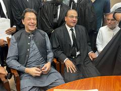 
      
      Pakistan: Imran Khan arrives at Islamabad HC in Al-Qadir Trust case
      
      