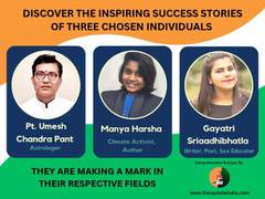 
      
      Discover the inspiring success stories of three chosen individual
      
      