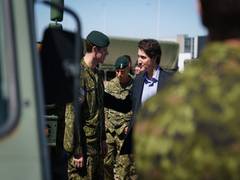 
      
      PM Trudeau visits military personnel battling Alberta wildfire
      
      