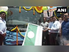 
      
      Goa: CM Pramod Sawant flags off 20 electric buses in Bambolim
      
      