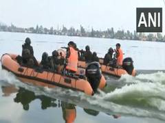 
      
      CRPF Commandos conduct special drill in Dal Lake ahead of  G20
      
      