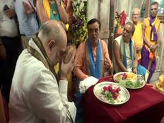 
      
      Amit Shah offers prayers at Dwarkadhish Temple in Gujarat
      
      
