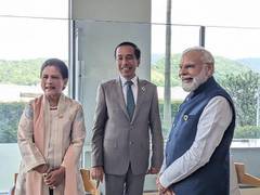 
      
      PM Modi meets Indonesian President Joko Widodo at G-7
      
      