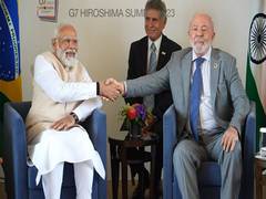 
      
      G7 Summit: PM Modi holds meeting with Brazil's President Silva
      
      