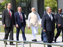 
      
      PM Modi wears jacket made of recycled material at G7 Summit
      
      