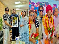 
      
      Actor Raajveer Sharma warmly welcomed at NIMS University
      
      