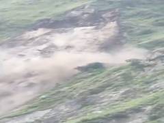 
      
      Landslide in Himachal Pradesh's Lahaul Spiti
      
      