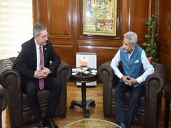 
      
      S Jaishankar holds talks with Russian Ambassador Denis Alipov
      
      