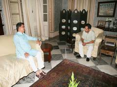 
      
      Tripura CM Saha meets TIPRA Motha chief Pradyot Manikya
      
      