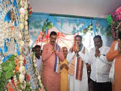 
      
      Dharmendra Pradhan participates in Sital Sasthi yatra
      
      