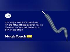 
      
      Concept Medical's fourth IDE approval for MagicTouch Sirolimus
      
      