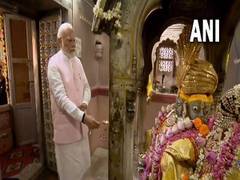 
      
      PM Modi offers prayers at Brahma temple in Rajasthan's Pushkar
      
      