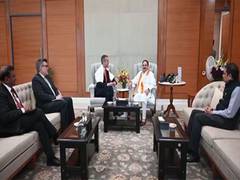 
      
      US envoy Eric Garcetti calls on BJP President JP Nadda 
      
      